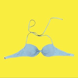 J. Crew seersucker bathing suit top 32C